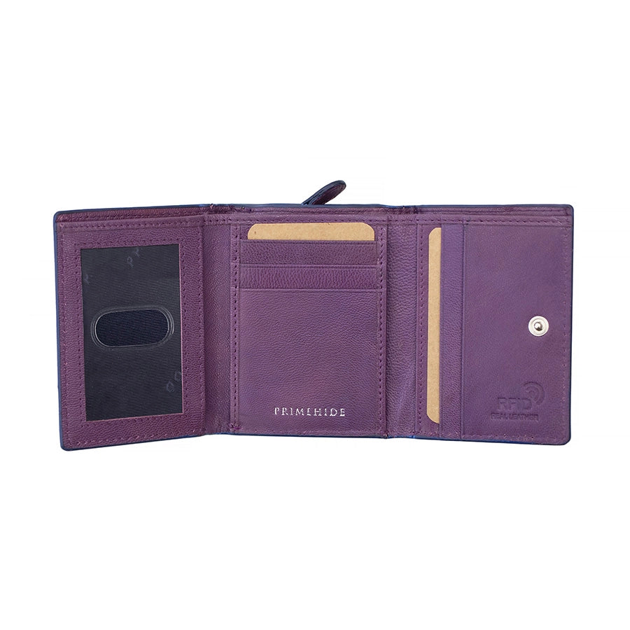 Prime Hide Luna Leather Compact Purse - Choice of colours