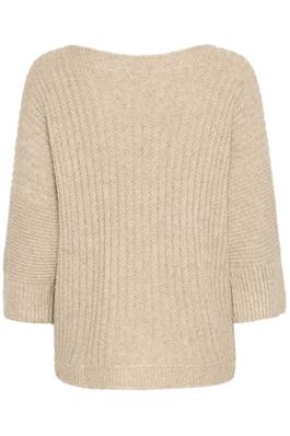 Sorbet Wool Blend Pinna Sweater - Sand