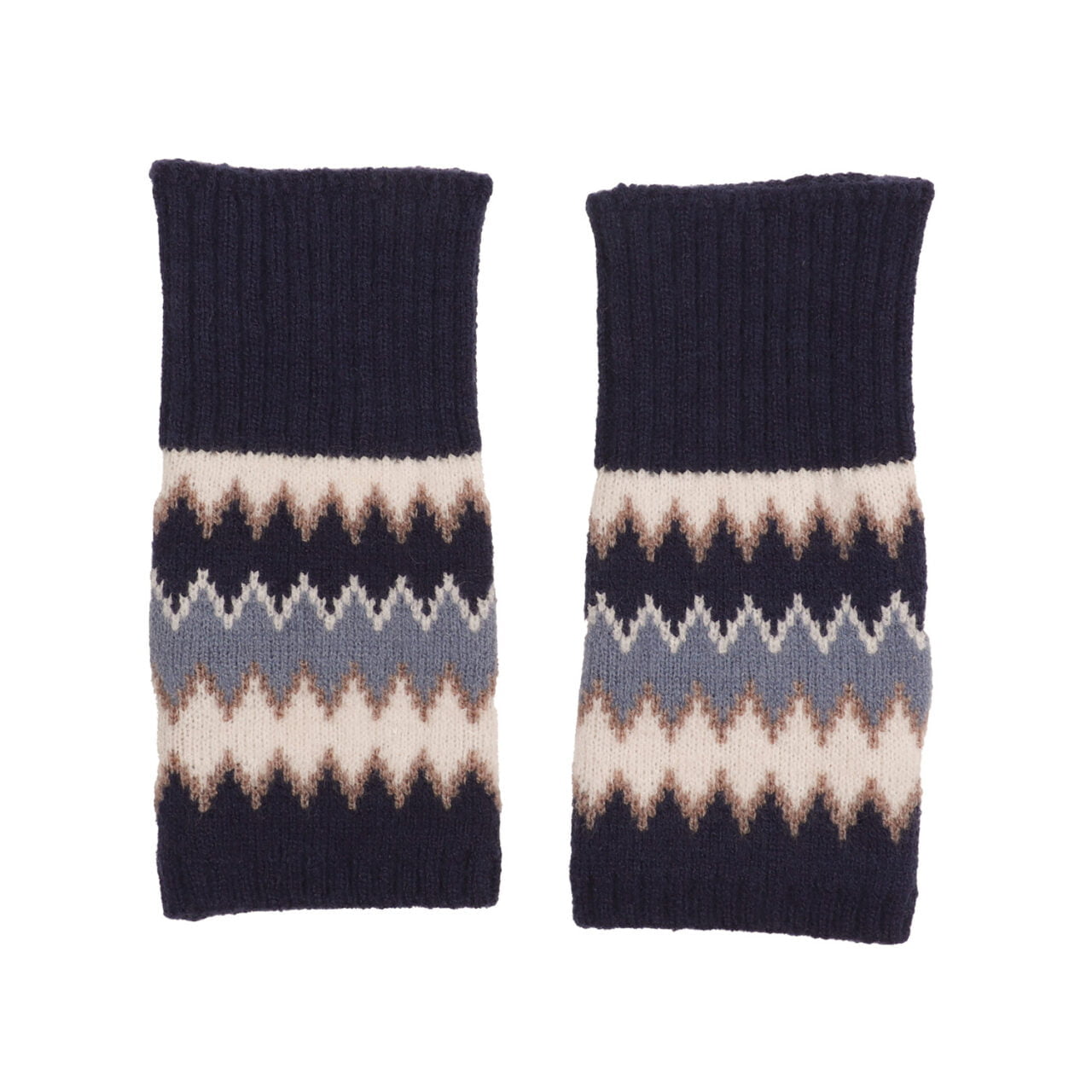 Zelly Fingerless Zigzag Gloves - Choice of Colours