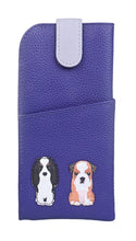 Load image into Gallery viewer, Mala Leather Best Friends Sitting Dogs Glasses Case