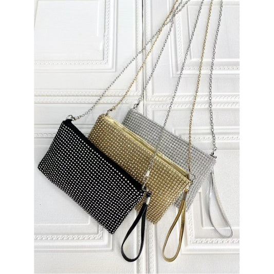 Chloe Diamanté Clutch Bag - Black or Silver