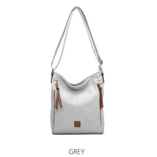 Load image into Gallery viewer, Sienna Vegan Leather Shoulder Bag with Side Zips - Choice of colours