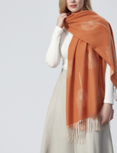 Load image into Gallery viewer, Dandelion Print Luxury Winter Wrap - Choice of colours