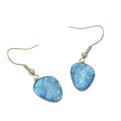 Miss Milly Floria Blue Pebble Drop Earrings