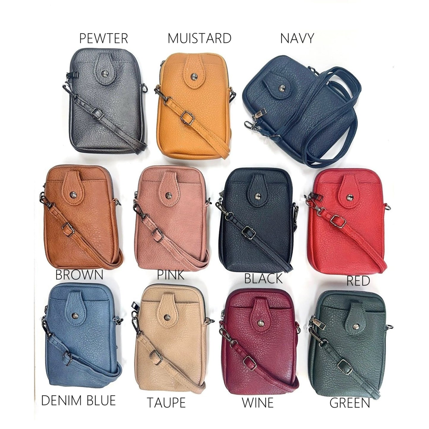 Molly Mobile Phone Pouch/ Cross Body Bag - Choice of colours