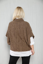 Load image into Gallery viewer, Goose Island Italian Knitted Poncho Top - Taupe