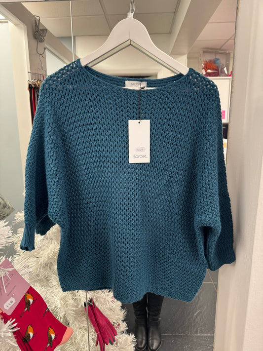 Sorbet Carly Sweater - Storm Blue