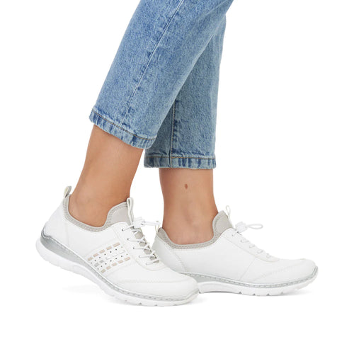 Rieker Slip-On Shoes/ Trainers L3259-80  - White