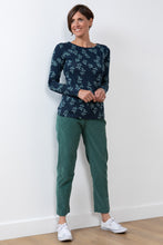 Load image into Gallery viewer, Lily &amp; Me Monica Top Hazel Print - Navy