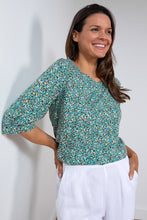 Load image into Gallery viewer, Lily &amp; Me Lakeside Blouse - Sea Green