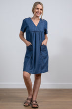 Load image into Gallery viewer, Lily &amp; Me Myrtle Dress - Denim Blue