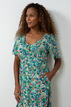 Load image into Gallery viewer, Lily &amp; Me Magnolia Dress wild Flower - Apple Green