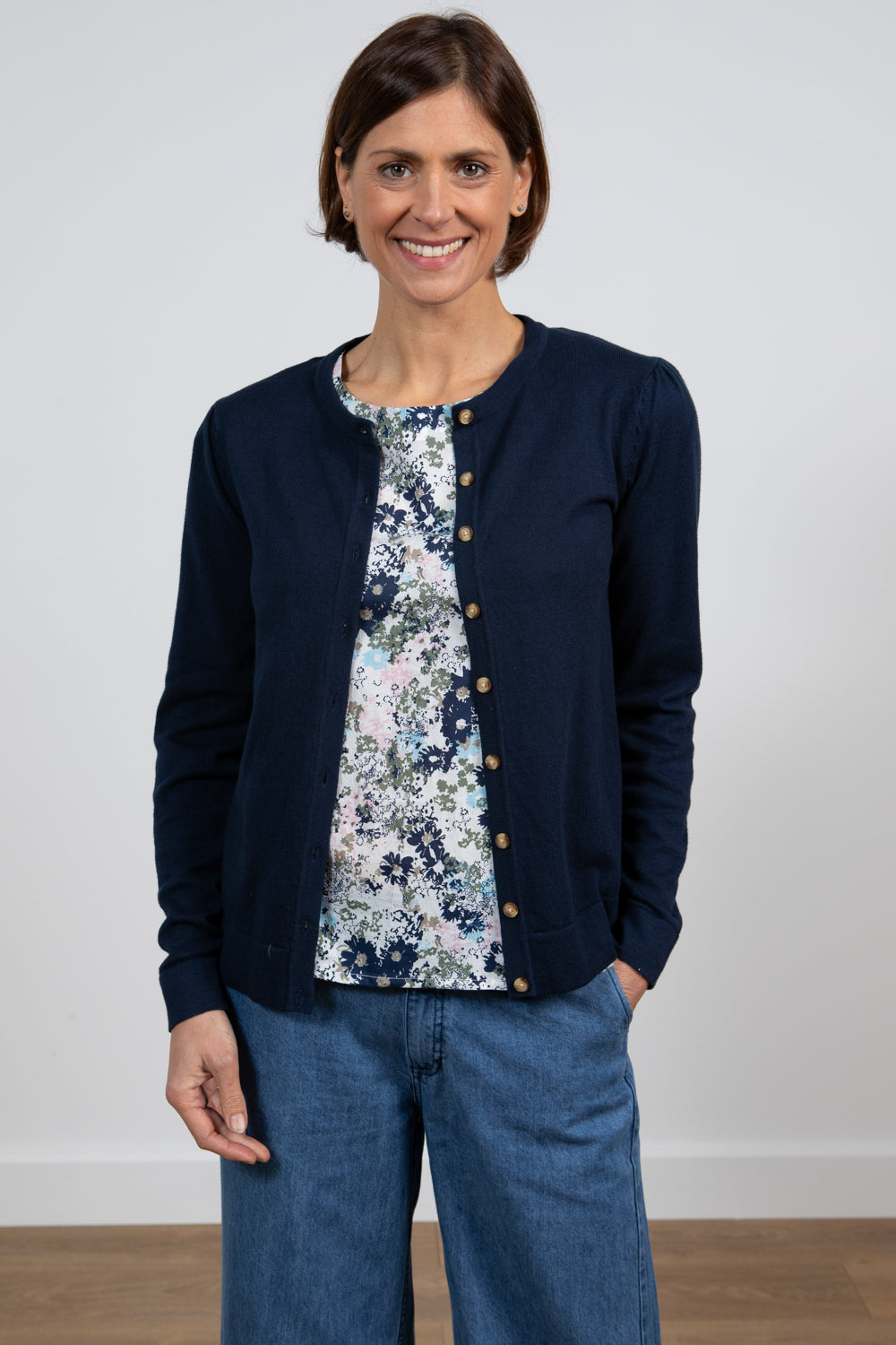 Lily & Me Camellia Cardigan - Navy