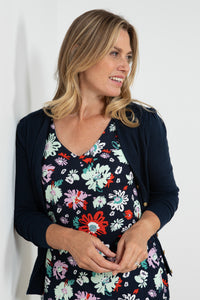 Lily & Me Camellia Cardigan - Navy