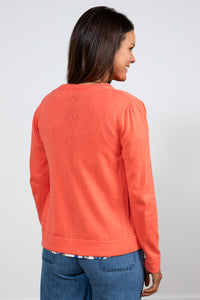 Lily & Me Camellia Cardigan - Sunset Red