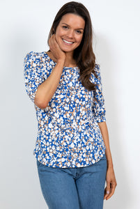 Lily & Me Meadow Top Confetti - Cobalt