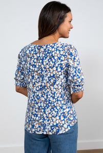 Lily & Me Meadow Top Confetti - Cobalt