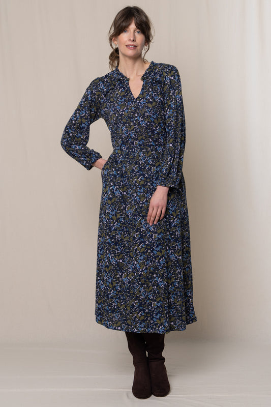 Lily & Me Braidstone Organic Jersey Dress Joyce - Navy