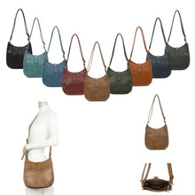 Load image into Gallery viewer, Bethany Vegan Leather Classic Cross Body Bag - Choice of colours