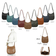Load image into Gallery viewer, Bethany Vegan Leather Classic Cross Body Bag - Choice of colours