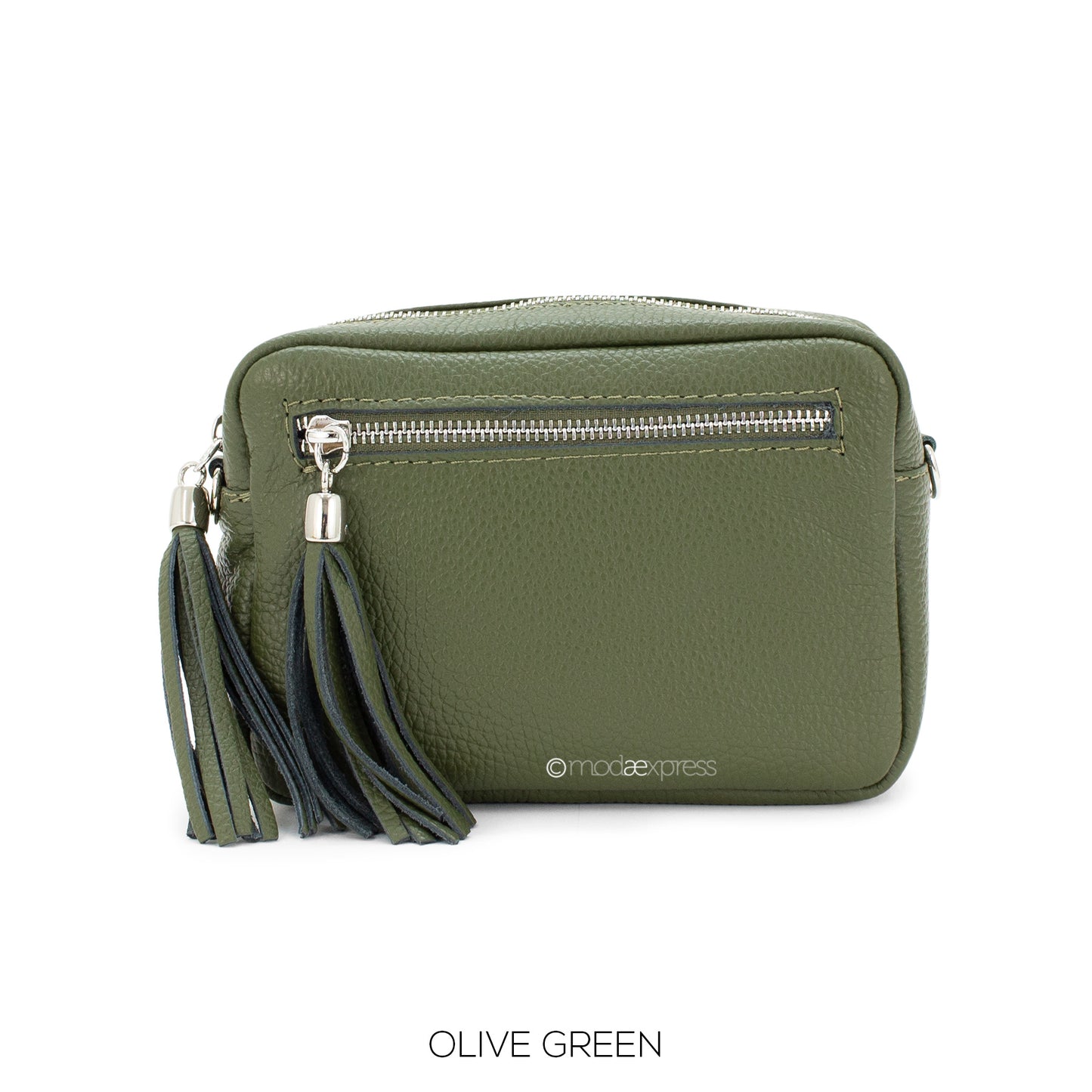 Gemma Italian Leather Camera-Style Bag with Tassels - Choice of colours