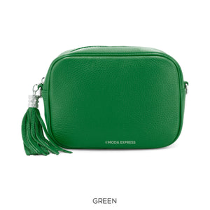Jenna Italian Leather Camera-Style Bag - Choice of colours