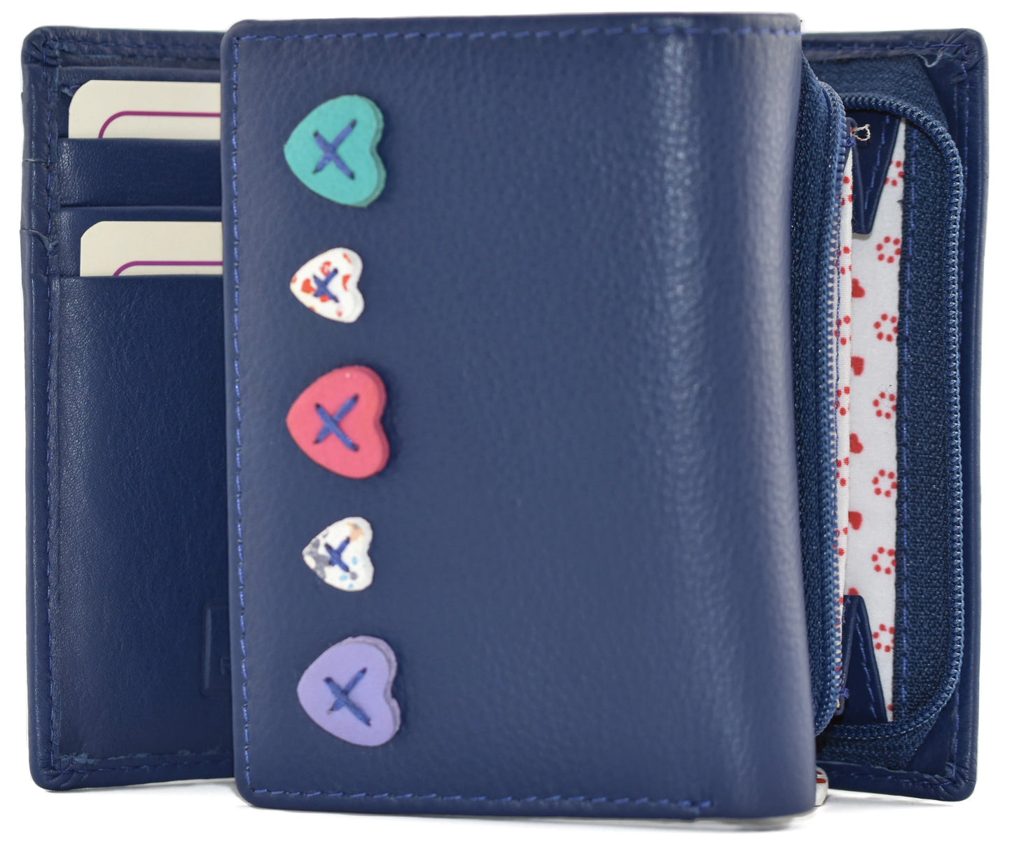 Mala Leather Lucy Medium Trifold Purse - Choice of colours