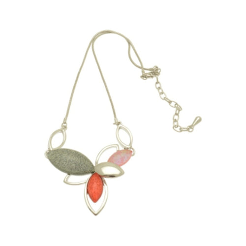 Miss Milly Coral Cluster Short Necklace