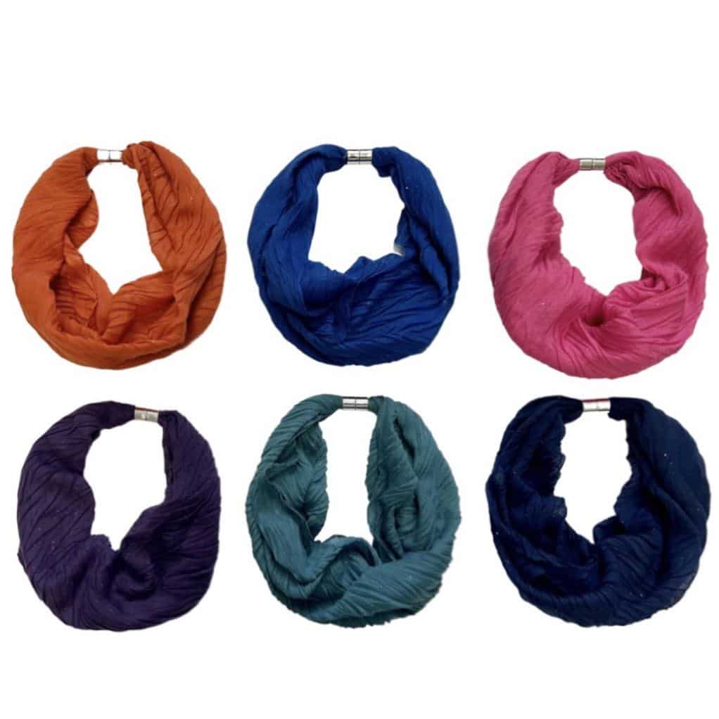 Plain Magnetic Glitter Scarf - Choice of Colour