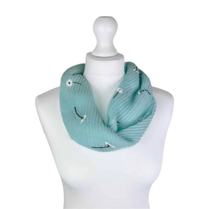 Summer Daisy Print Magnetic Scarf - Choice of colours