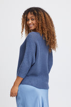 Load image into Gallery viewer, Fransa Carly Loose Knit Sweater - Denim Blue