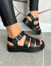 Load image into Gallery viewer, Rieker Evolution W0804 Black Sandals