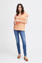 Load image into Gallery viewer, Fransa Liv Short Sleeve Blouse - Apricot