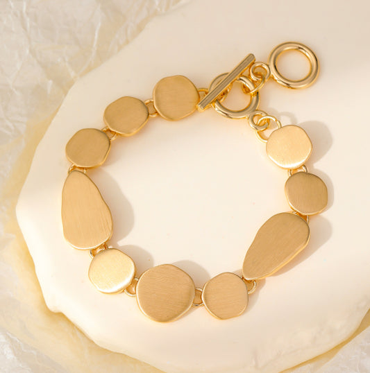 Gracee Gold Irregular Circles Bracelet