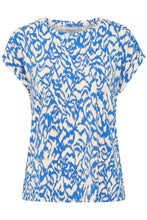 Load image into Gallery viewer, Fransa Seen Silky Tee - Sky Blue