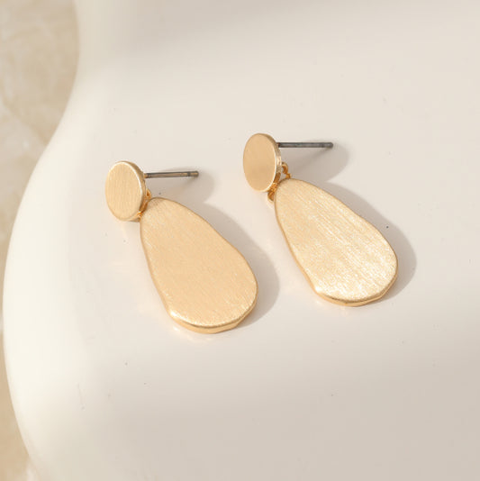 Gracee Gold Irregular Drop Earrings