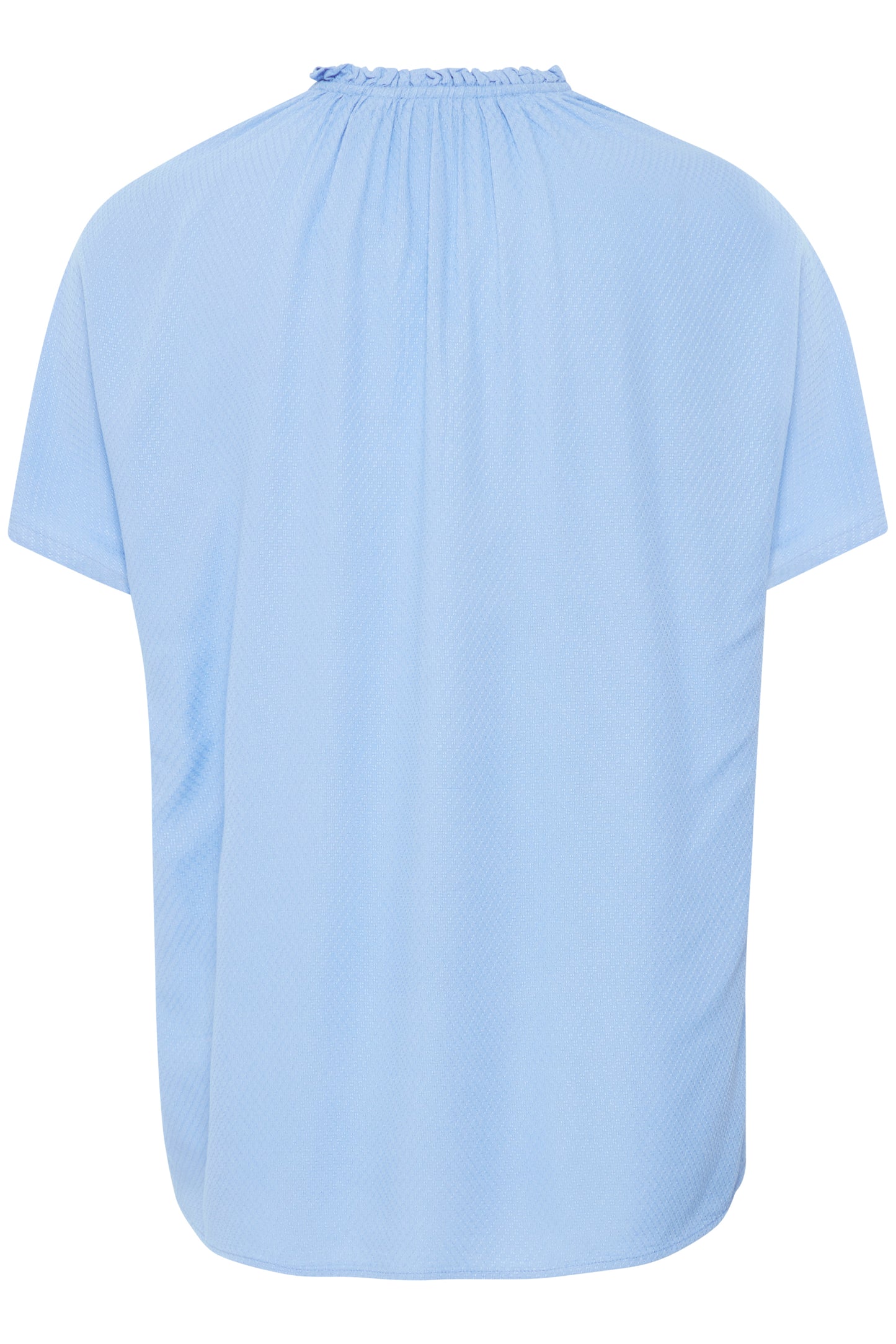 Fransa Oline Short Sleeve Blouse - Sky Blue