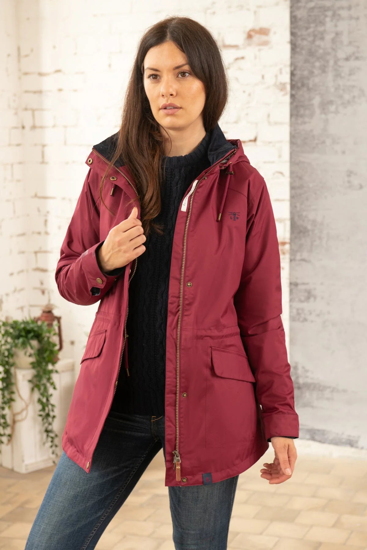 Lighthouse Kendal Rain Coat - Berry