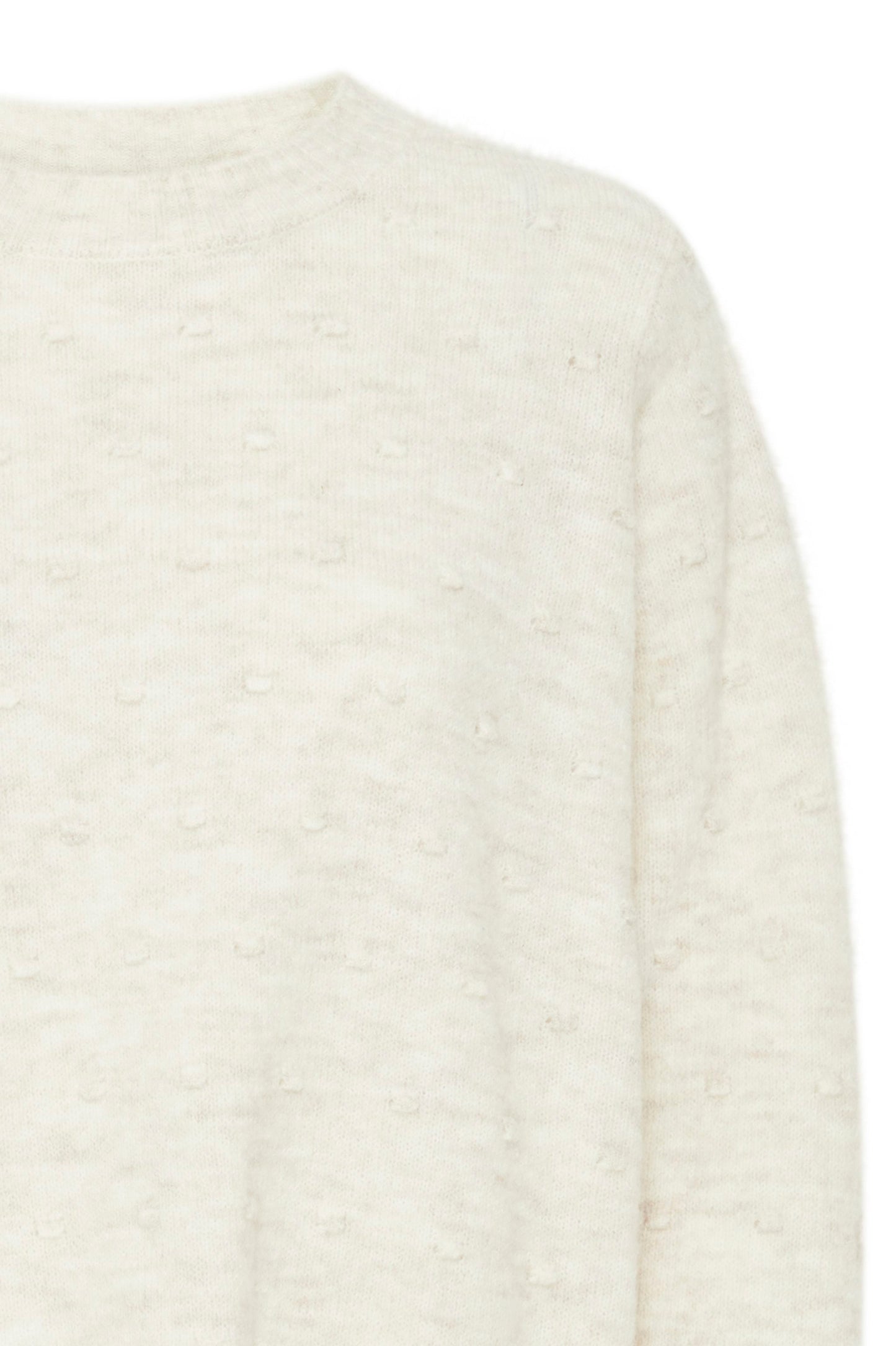 Fransa Elise Textured Sweater - Antique White