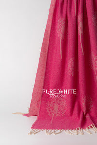 Dandelion Print Luxury Winter Wrap - Choice of colours