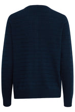 Load image into Gallery viewer, Fransa Sinem Ribbed Cardigan - Navy