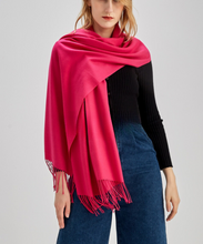 Load image into Gallery viewer, Plain Woolly Pashmina Scarf - Choice of colours