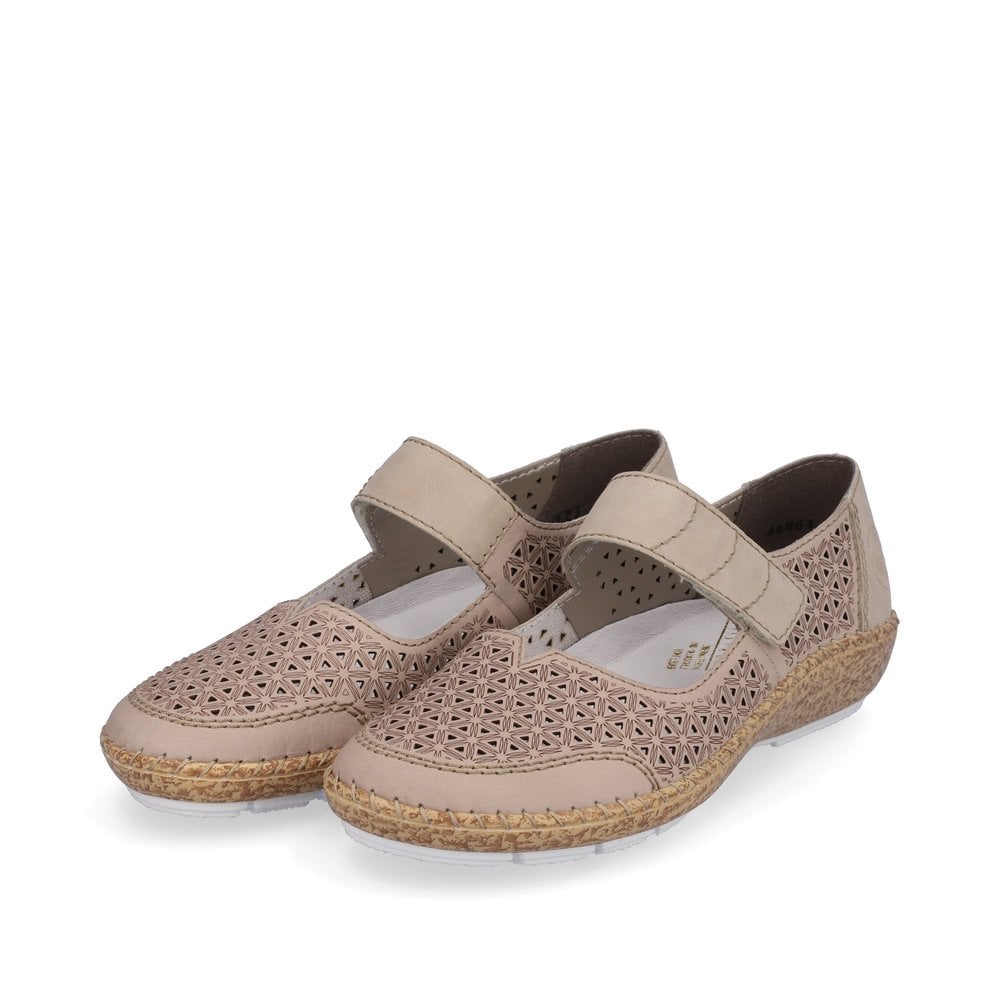 Rieker Beige Shoes 44864 - size 42 only