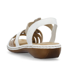 Load image into Gallery viewer, Rieker Sandals 65918 - Beige/ White