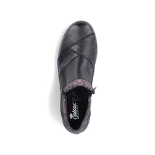 Load image into Gallery viewer, Reiker L4881 Ladies Slip On Leather Shoes - Black