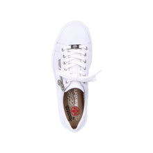 Load image into Gallery viewer, Rieker L59L1 Lace Up  Leather Trainers  - White