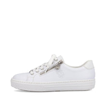 Load image into Gallery viewer, Rieker L59L1 Lace Up  Leather Trainers  - White