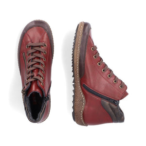 Reiker L7500 Ladies Boots with Zipper -  Berry Red