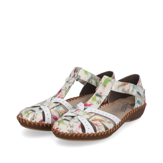 Rieker Floral Summer Shoes M1650 - size 39