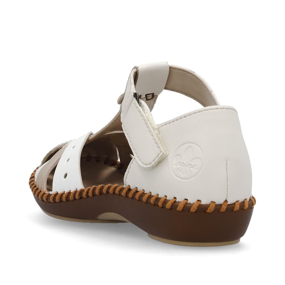 Rieker Beige Leather Cut Out Shoes M1655 - size 39 & 42